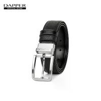 ราคา ข้อเสนอจํากัดเวลา DAPPER เข็มขัดหนังแท้ Modern Silver Pin Buckle Reversible Belt แบบใส่ได้ 2 ด้าน สีดำ (BBC/BK/1963PN) เซต คู่ เชือก เทียน สร้อย ข้อมือ แฟนชั่น ของ ขวัญ วาเ (1732140774585369749)