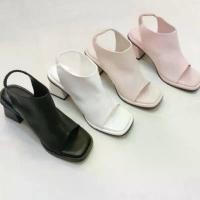 ราคา New!!!! รองเท้าส้นสูง 2.5 นิ้ว พื้นรองเท้านิ่มมาก หนัง PU อย่างดี มีสายรัดส้นยางยืด ผลิตในไทย ขายร้อน เชือก ถัก แตะ แบบ สวม มินิมอล สไตล์เกาหลี fitflop ง ท ้ า adda เเ (1731835479209117332)