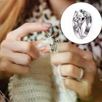 ราคา 10 ชิ้นปรับถักแหวนโครเชต์แหวนแมวงูเปิดคู่มือแหวนเส้นด้ายโลหะถักปลอกปรับได้ เชือก เทียน (1732269579352311391)