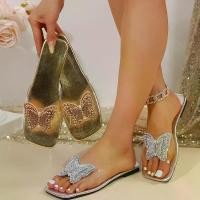 ราคา รองเท้าแตะส้นแบน Rhinestone กุทัณฑ์, การค้าต่างประเทศใหม่, สำหรับผู้หญิง, รองเท้าแตะแฟชั่น, สไตล์สลิปออน ทรงเอ หู หนีบ โฮ สเตอร์ แบบ สวม เเตะ ส้นสูง เชือก ถัก รองเ (1732187355408008855)