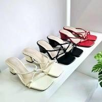 ราคา ขายดี ส่งเร็ว รองเท้าส้นสูง 2 นิ้ว รุ่น Eve พื้น เชือก ถัก havaianas (1731632563124340032)