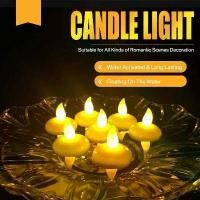 ราคา โคมไฟเทียน LED กันน้ำไร้ไฟ, เทียน LED ลอยน้ำ, ไฟชาเทียนลอยน้ำพลาสติก, ใช้แบตเตอรี่, เหมาะสำหรับตกแต่งงานปาร์ตี้ (1732339470825916308)