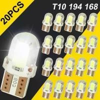 ราคา หลอดไฟ LED ข้าวโพด, T10, 20 ชิ้น, SMD, 6000K, ไฟโดมภายในรถยนต์, ไฟอ่านหนังสือ, ไฟส่องป้ายทะเบียน, โคมไฟสัญญาณ, หลอดไฟ LED เทียน (1730324258151958967)