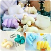 ราคา แม่พิมพ์ซิลิโคน แม่พิมพ์ซิลิโคน 3D พิมพ์เทียน รูปปมเรขาคณิต รูปเกลียว สําหรับทําสบู่ เทียน (1729666563883305915)