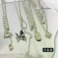 ราคา สร้อยคอจี้, Funfan, สองชั้นซ้อน, การออกแบบที่ไม่สม่ำเสมอ, ราคาไม่แพงและหรูหรา, การออกแบบเฉพาะ, ตัวอักษร D, โซ่เสื้อกันหนาว, เหมาะสำหรับฤดูใบไม้ร่วงและฤดูหนาว, เครื่องประดับ ธูปเท (1731965161905489835)