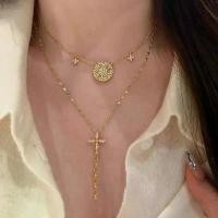 ราคา สร้อยคอผู้หญิงสร้อยคอจี้เปลือกหอย,สร้อยvan cleef ฝังด้วยมังกรสิบแปดโซ่, หรูหราและสง่างาม, สำหรับผู้หญิง, การออกแบบพู่ไขว้, เครื่องประดับ สร้อยคอ แซนต้า สร้อย เชือก เทียน ทานต (1732209901501450927)