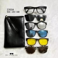 ราคา แว่นกันแดดคลิป แว่นตาคลิปออนแบบ 5 เลนส์ รุ่น 2203 สินค้าดี (1731887691789141181)