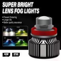 ราคา ไฟหน้า LED, เลนส์ LED สีคู่, สีขาว, เหมาะสำหรับ H7, H11, 9005, 9006, หลอดไฟ LED รถยนต์ 50 วัตต์, ไฟตัดหมอก (1732089127873774781)