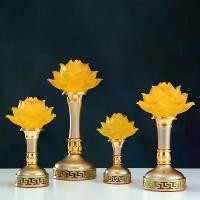 ราคา โคมไฟดอกบัว, โคมไฟถวายพระพุทธรูป, ไฟ LED แก้ว, โคมไฟดอกบัว, โคมไฟดอกบัว, ไฟนิรันดร์, อุปทานตรง (1731186668864636353)