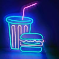 ราคา ป้ายไฟ แก้ว+แฮมเบอร์เกอร์ ป้ายไฟ อะคริลิค ขนาด 50 X 40 cm (1729662254925712020)