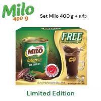 ราคา set ไมโล 400 กรัม + แก้ว ไมโลกระป๋อง ไมโลสูตรเข้มข้น Milo intense Dark Choc (1732347584913246023)
