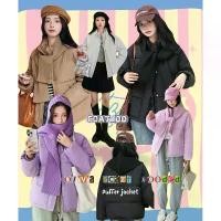 ราคา DD(no.91)️Olivia scarf hooded puffer jacket️ไอเท็มโซจึ้งโซใจ แจ็คเก็ต+ฮู้ดผ้าพันคอ แมทช์ฟินิชลุคเอยใดคือเกร๋ (1732226442809345814)