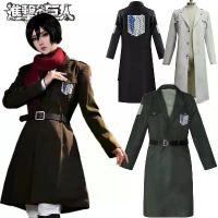 ราคา ชุดอนิเมะ Attack On Titan, เสื้อคลุม, แจ็คเก็ต, เสื้อโค้ทพนังคอสเพลย์ Allen Ackermann (1732372061375268489)