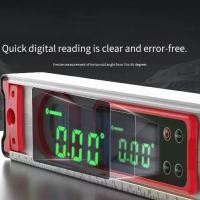 ราคา ระดับดิจิตอลอิเล็กทรอนิกส์, วัสดุโลหะผสมอลูมิเนียม, ความยาว 200 มม., 300 มม., 400 มม., และ 600 มม., แม่เหล็ก, กันน้ำ, เครื่องมือวัดความลาดชันที่มีความแม่นยำ (1731847609483233045)