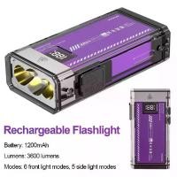 ราคา ไฟฉาย LED, การชาร์จแบบเร็ว Type-c, 3600lm, ไฟฉาย EDC, แม่เหล็ก, 11 โหมด, ร่างกายเรืองแสง, ไฟฉายแบบชาร์จไฟได้, เหมาะสำหรับ EDC (1732312192627541818)