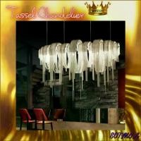 ราคา CT119A047 SOTMIA #แชนเดอเรีย CHANDELIER แชนเดอเรียพู่ Tassel chandelier โคมไฟ led โคมไฟโมเดิล โคมไฟระย้าเพดาน (1729602784327403530)