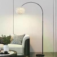 ราคา LLCOขนนกโคมไฟตั้งพื้น โคมไฟIKEAหัวข้างเตียงห้องนอน สำหรับตกแต่งบ้าน (1732368313080186761)