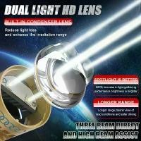 ราคา เลนส์โปรเจคเตอร์ Bi LED H4, หลอดไฟรถยนต์, CANBUS H4 LED, โคมไฟ LED รถจักรยานยนต์อัตโนมัติ, พร้อมเลนส์, เทอร์โบ, เส้นตัดที่สมบูรณ์แบบ, [COD] (1732170943204263636)