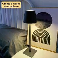 ราคา ส่งฟรี โคมไฟตั้งโต๊ะ โคมไฟ LED โคมไฟอ่านหนังสือ 3สี ดำ ขาว โคมไฟห้องนอน เหมาะสำหรับห้องนอน บาร์ ร้านอาหาร สไตล์โมเดิร์น โคมไฟตั้งโต๊ะ (1732148773809653115)