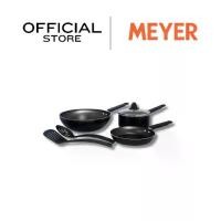ราคา Meyer Fabulous ชุดเครื่องครัวอลูมิเนียม ชุดหม้อและกระทะนอนสติ๊ก 6 ชิ้น สีดำ (21882-T) (1732247296383027769)
