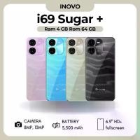ราคา INOVO i69 Sugar+ สมาร์ทโฟน หน้าจอ 6.9 นิ้ว ระบบ HD+ รองรับ 2 ซิม 4G/5G กล้องหลัง 13 ล้านพิกเซล แบตเตอรี่ 5500mAh รองรับ T-flash 32GB รับประกันศูนย์ไทย (1731579143834469493)
