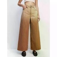 ราคา [Pomelo] กางเกงยีนส์ทรงตรงสไตล์ไล่สี / Gradient High Waist Straight Jeans (1730768072580368475)