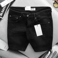 ราคา กางเกงยีนส์ขาสั้น สำหรับผู้ชาย ไซส์ใหญ่ สีดำ ทรงสลิมฟิต ยืดแท้ กางเกงยีนส์ขาสั้น Man Clothing Jeans Slim (1731041438182902645)