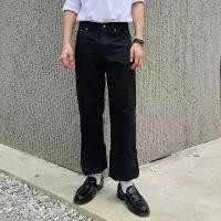 ราคา Golden Zebra Jeans กางเกงยีนส์ชายซุปเปอร์แบล็ค สีดำทรงขากระบอกใหญ่ ผ้าไม่ยืดเอวสูงไซส์เล็กไซส์ใหญ่ ขายดี (1731771912463877526)