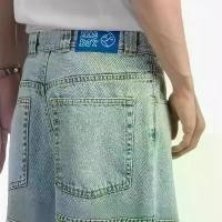 ราคา กางเกงยีนส์ขาสั้นผู้ชาย, กางเกงยีนส์เด็กชาย Polar, สไตล์ Y2K ฮาราจูกุ, สไตล์ฮิปฮอป, ปักการ์ตูน, สีฟ้า, กางเกงยีนส์ทรงหลวม, สำหรับผู้ชาย Man Clothing Jeans ผ้าฝ้าย ผ้าไหม (1730982960052996535)