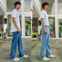 ราคา Zebra Jeans กางเกงยีนส์ชายทรงขากระบอกใหญ่ผ้าไม่ยืดเอวสูงไซส์เล็กไซส์ใหญ่ ที่นิยมมากที่สุด (1731468409972950731)