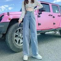 ราคา YH #588 มีจำหน่ายใน S-2XL ขนาด กางเกงยีนส์เอวสูง สไตล์เกาหลี เสื้อผ้าวินเpromthong กางเกงยีนส์ กาเกงยีน mom jeans ยีนส์ พี่ หมวย นิยมยีนส์ สกาย แจกก พิกัด กางเกง ยีนส์ กางเ (1732289684871153366)