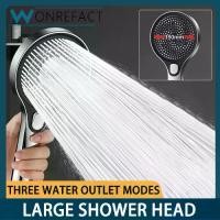 ราคา COD Pressurized Shower Head 13cm Large Panel Universal Bathroom 3-Mode Water-saving Shower Head Home Accessories (1732295154011243758)