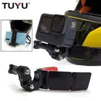ราคา ที่ติดหมวกกันน๊อค+กาว 3M ติดหมวก สำหรับกล้อง Action Camera V Shape Helmet Chin Mount Holder for GoPro Hero Camera Accessories (1731112339629508624)