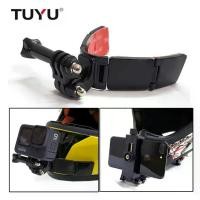 ราคา TUYU V Shape Helmet Chin Mount Holder for GoPro Hero 9 8 7 6 5 SJCAM Xiaomi EKEN Motorcycle Helmet Chin Stand Camera Accessories ที่ติดหมวกกันน๊อค+กาว 3M ติดหมวก สำหรับกล้อง Action Camera (17314555900