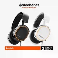 ราคา SteelSeries Arctis 5 Wired 7.1 Surround Sound Gaming Headset with RGB Illumination หูฟังเกมมิ่งมีสาย ไมโครโฟนตัดเสียงรบกวน เสียงเซอร์ราวด์ DTS Headphone:X v2.0 มีปุ่ม ChatMix dial ที่ครอบหูมีไฟ RGB (1