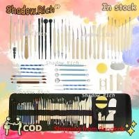 ราคา Shadow.Rich เครื่องมือเครื่องปั้นดินเผา Polymer Pottery Clay Sculpting Modelling Sit Nail Dotting Tools 52ชิ้น (1732414299858044137)