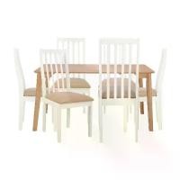 ราคา INDEX LIVING MALL ชุดโต๊ะอาหาร 6 ที่นั่ง รุ่นเฟมมี่+โพไลท์ ขนาด 150 ซม. - สีธรรมชาติ/ขาว (1732153982743381048)