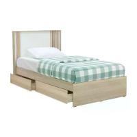 ราคา INDEX LIVING MALL เตียงนอนพร้อมกล่องเก็บของใต้เตียง รุ่นวาร่า ขนาด 3.5 ฟุต - สีเลอบาน่า โอ๊ค/ขาว (1731011919362426936)