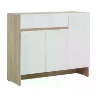 ราคา INDEX LIVING MALL ตู้รองเท้า รุ่นเพรสตัน ขนาด 120 ซม. - สีขาว/เลอบาน่า โอ๊ค (1732054217741468728)