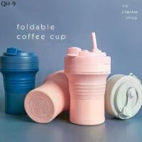ราคา ขาย ร้อน No Plastic Shop Foldable coffee cup แก้วกาแฟพับได้ดีไซน์ใหม่ (1731771843787982979)