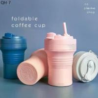 ราคา ขาย ร้อน No Plastic Shop Foldable coffee cup แก้วกาแฟพับได้ดีไซน์ใหม่ (1731772252226226910)