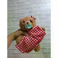 ราคา [พร้อมส่ง] ตุ๊กตาหมี มีเสียง หัวเราะ ดูดจุกนมลืมตาหลับตา Little pet มีผ้าห่อตัว ของเเท้ (1731526656633439737)