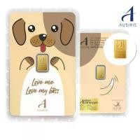 ราคา Ausiris ทองคำแท่ง 96.5% น้ำหนัก 1 กรัม ลายการ์ด Lucky the Dog (1731868084176127123)