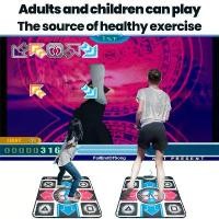 ราคา เกมเต้น Dance mat เกมเต้นต่อทีวีหรือคอมพิวเตอร์ แผ่นเต้น ออกกำลังกาย เกมกีฬา เกม อุปกรณ์ออกกำลังกาย แผ่นเกมเต้น USB mat (1732444096193201219)