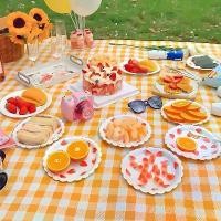 ราคา COD เสื่อปิคนิค เสื่อผ้าใบ เสื่อปิคนิคลายสก๊อต เสื่่อพับได้ picnic mat ทนต่อการสึกหรอ กันน้ำ (1731661219158394459)
