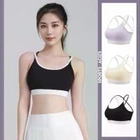 ราคา COD MP sports bra women sports bra beautiful back cross top padded yoga bra fitness tank top (1732423484216805009)