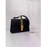 ราคา สินค้ามือสอง GUCCI Black Sylvie Leather Shoulder Bag (1732421771189323272)