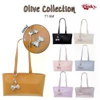 ราคา Pinky : Olive Bag (TT-16#) กระเป่าสะพายดีไซน์เรียบหรู ขนาดยาว สปอตสินค้า (1731942525080471539)