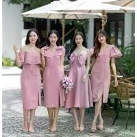 ราคา HER Collection - ชุดงานแต่ง ชุดออกงาน ชุดราตรี ชุดเดรส เดรสออกงาน ชุดออกงานสีชมพู เดรสออกงานสีชมพู (1732417122050934743)