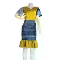 ราคา ชุดเดรส ผ้าครามธรรมชาติ อก 38 (1731220188778956796)